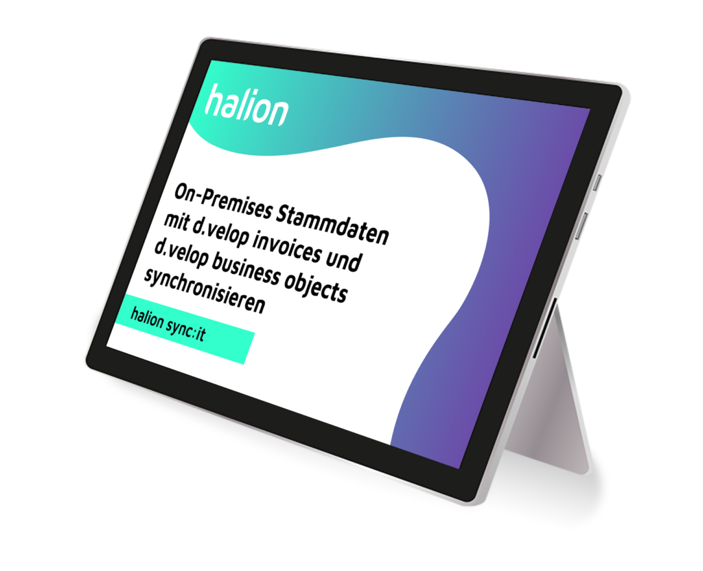 halion sync:it Splashscreen auf einem Surface Tablet